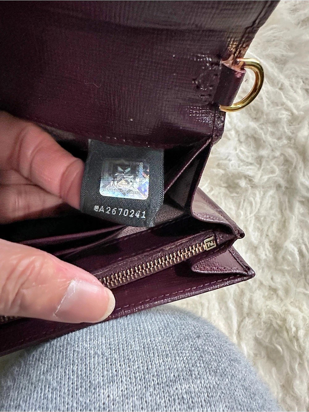 Fendi Wallet on Chain in Purple - Picture 5 of 7